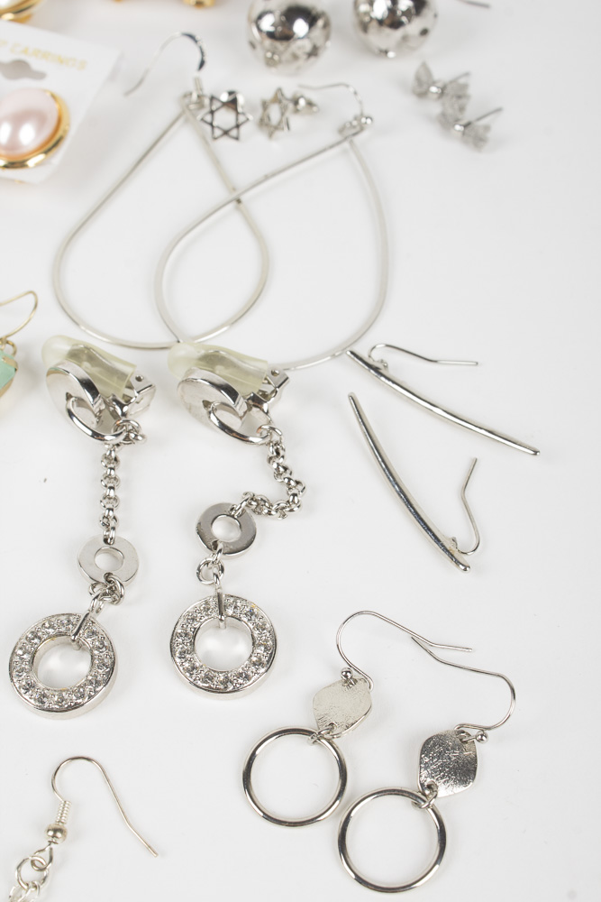 Large Group of Costume Earrings