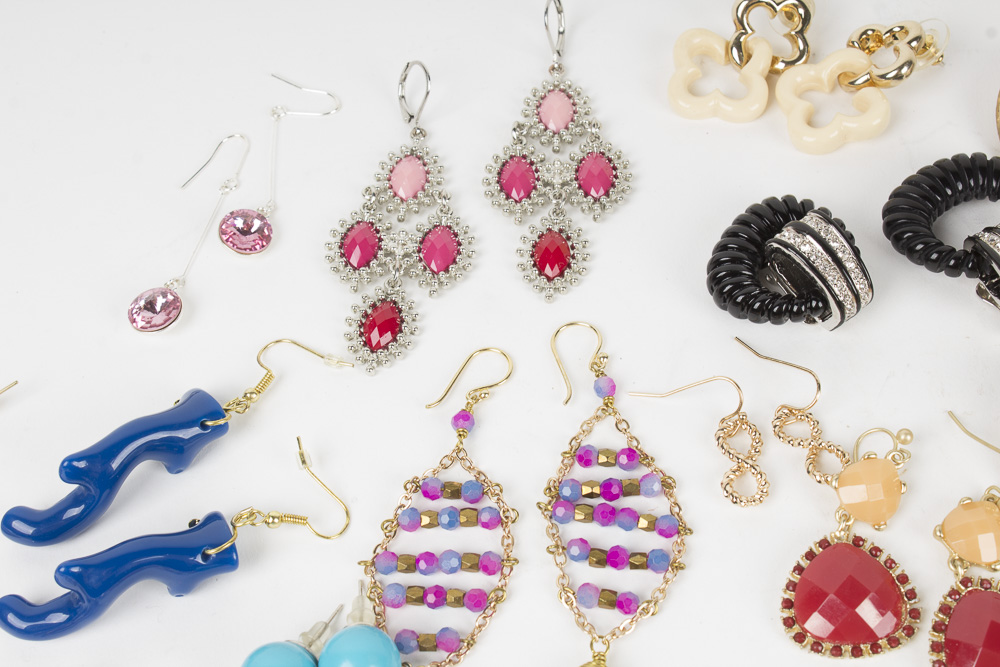Large Group of Costume Earrings
