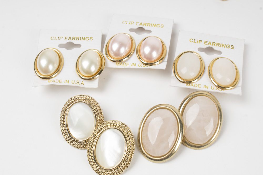 Large Group of Costume Earrings