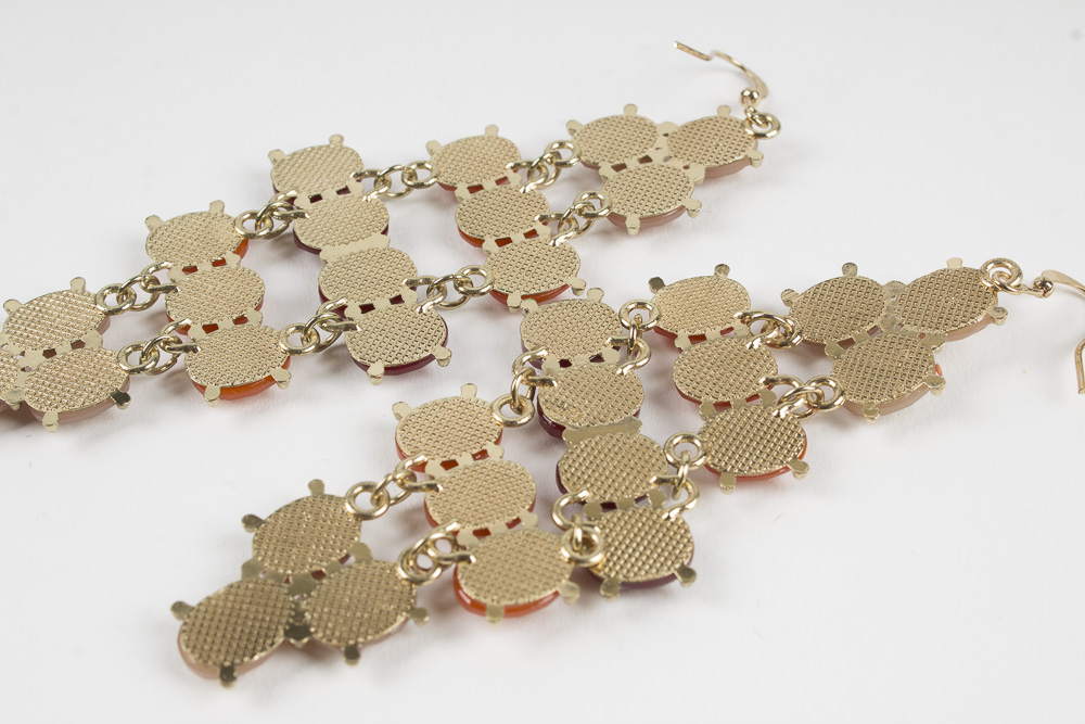 Showcase with "Faux" Gemstone Costume Jewelry