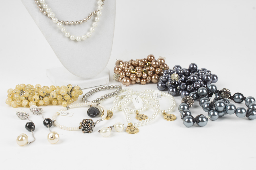 Faux Pearl and Beaded Costume Jewelry