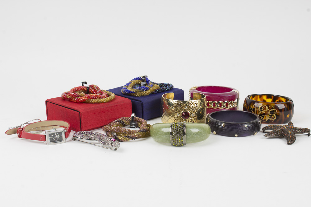 Costume Jewelry Bracelets and Pins