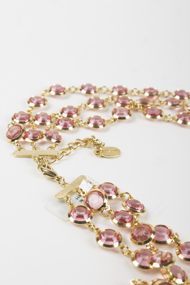Multi-Colored Metal and Pink Costume Jewelry