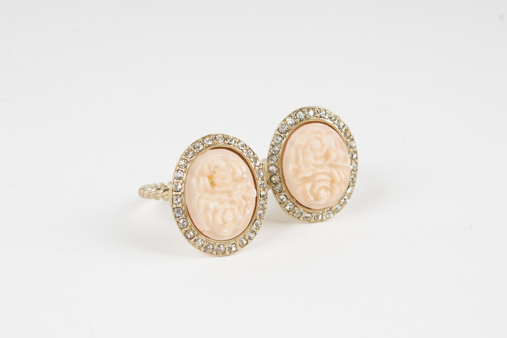 Multi-Colored Metal and Pink Costume Jewelry