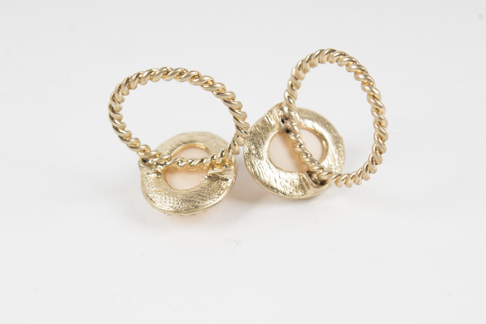 Multi-Colored Metal and Pink Costume Jewelry