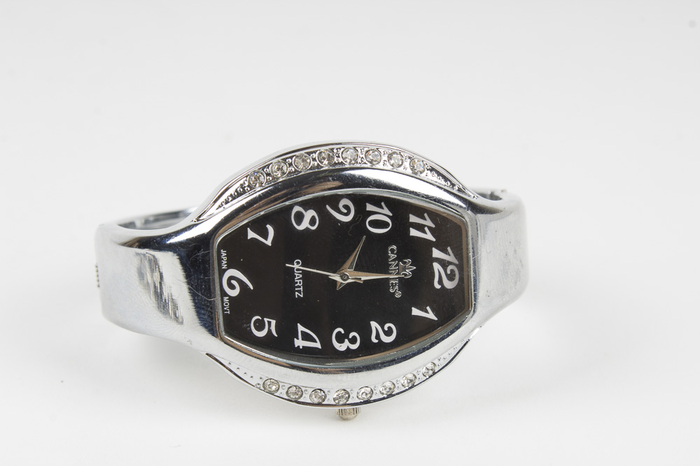 Group of Silver Tone and Black Costume Jewelry