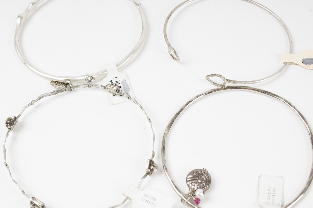 Silver-toned Metal Costume Jewelry