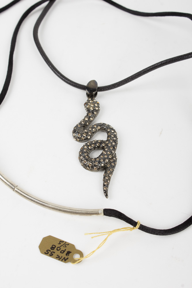 Costume Jewelry Including Braided Leather Necklaces