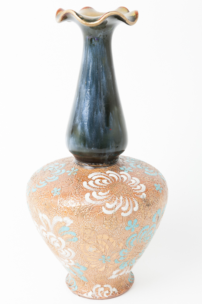 Vintage Royal Doulton Lambeth Art Pottery Tapestry Vase