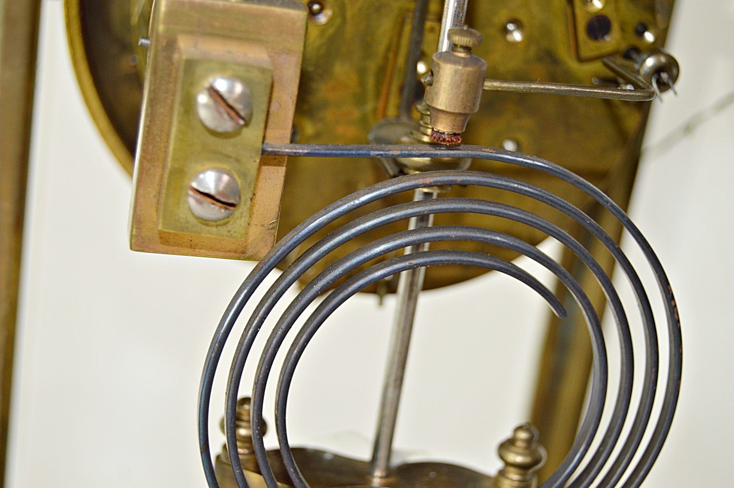 Antique French Brass and Beveled Glass Carriage Clock