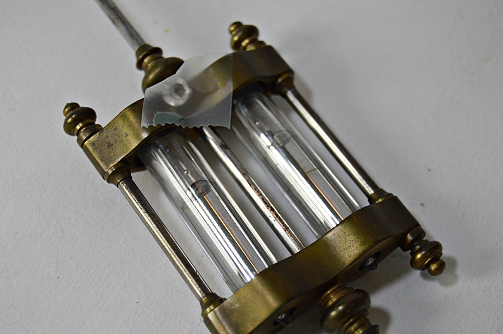 Antique French Brass and Beveled Glass Carriage Clock