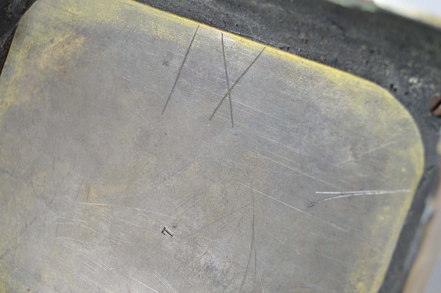 Antique French Brass and Beveled Glass Carriage Clock