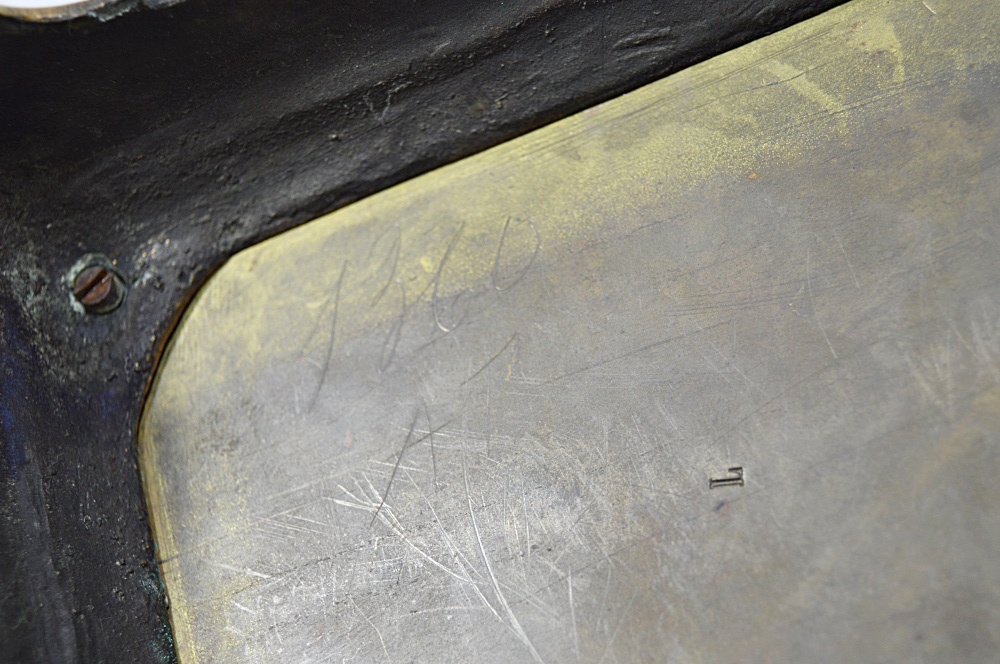 Antique French Brass and Beveled Glass Carriage Clock