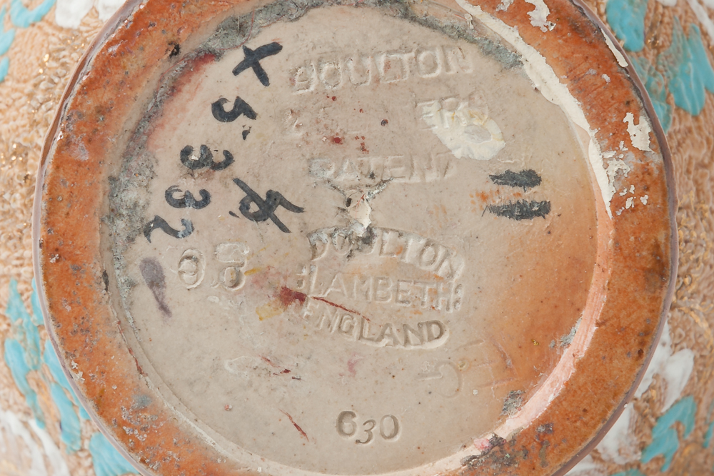 Vintage Royal Doulton Lambeth Art Pottery Tapestry Vase