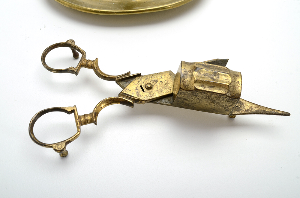 Collection of Brass Chamber-Sticks and Accessories