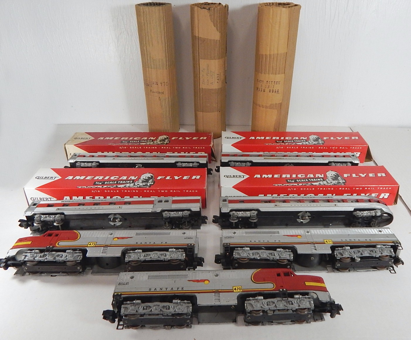 American Flyer S-Gauge Trains - Sante Fe Train Set