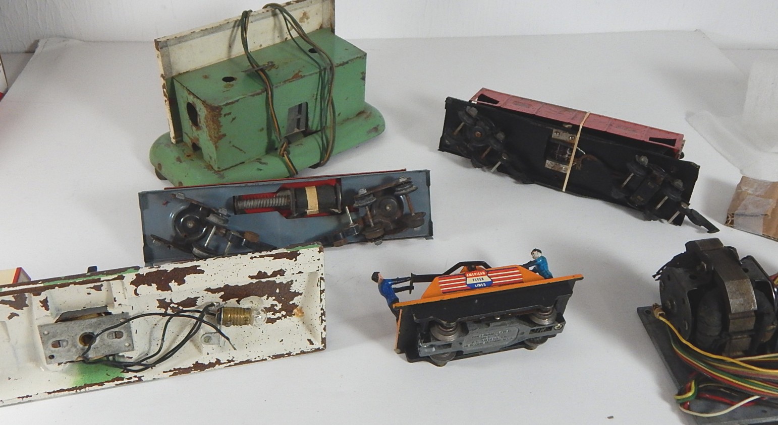 American Flyer S-Gauge Trains for Parts - #740, #755, #716, #592A, #715, #577