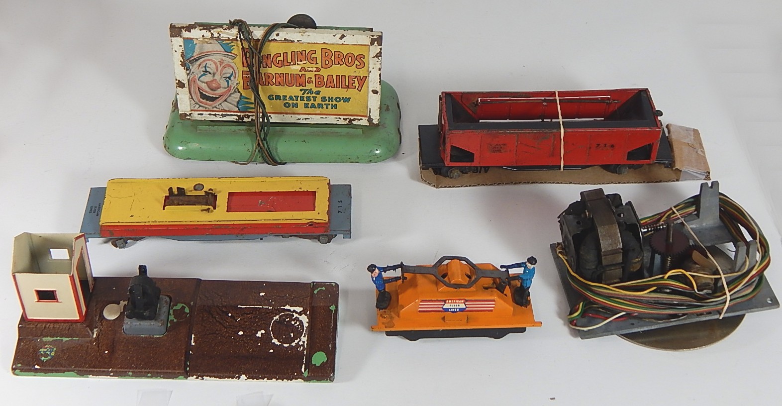 American Flyer S-Gauge Trains for Parts - #740, #755, #716, #592A, #715, #577