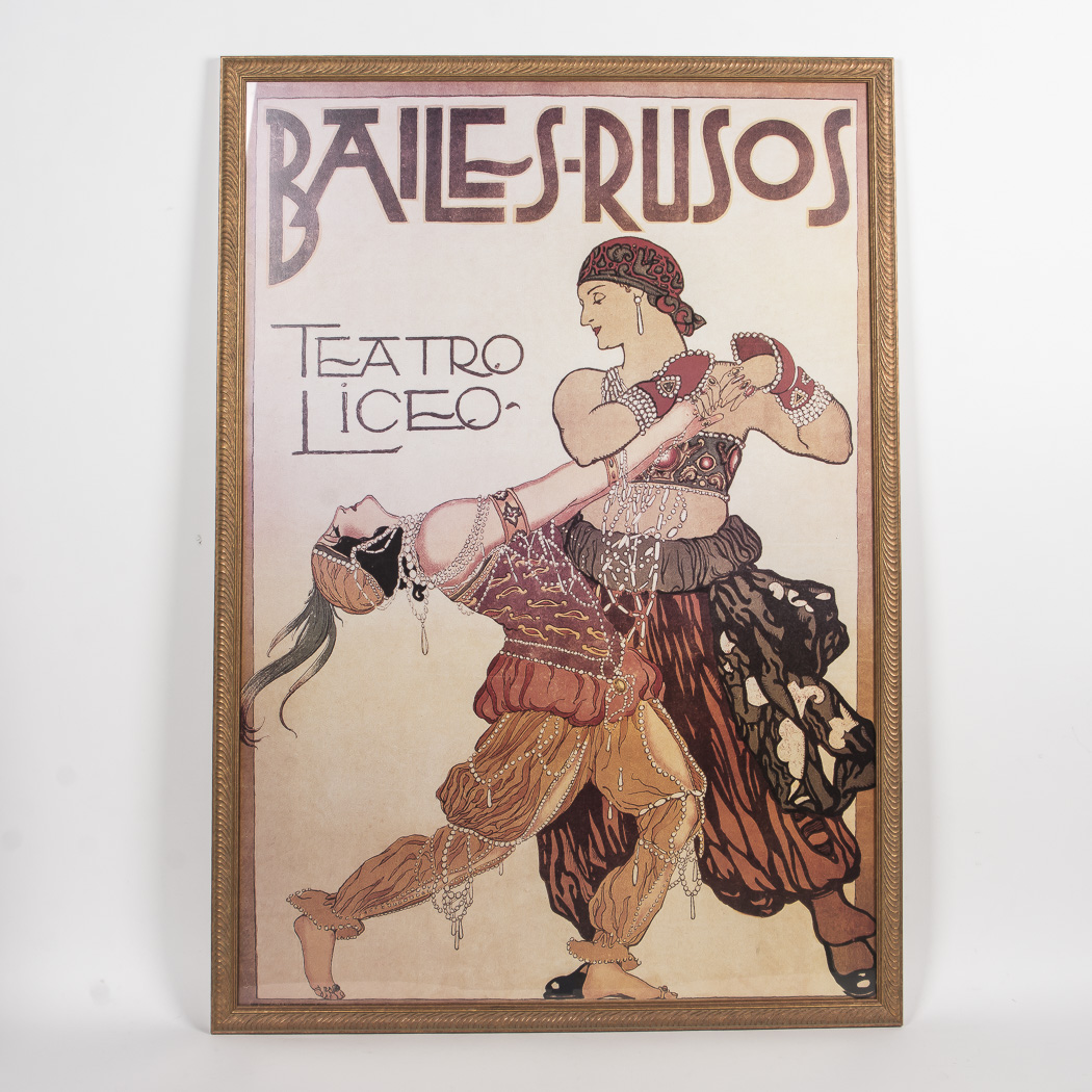 After Leon Bakst Giclee Titled "Bailes Rusos Teatro Liceo"