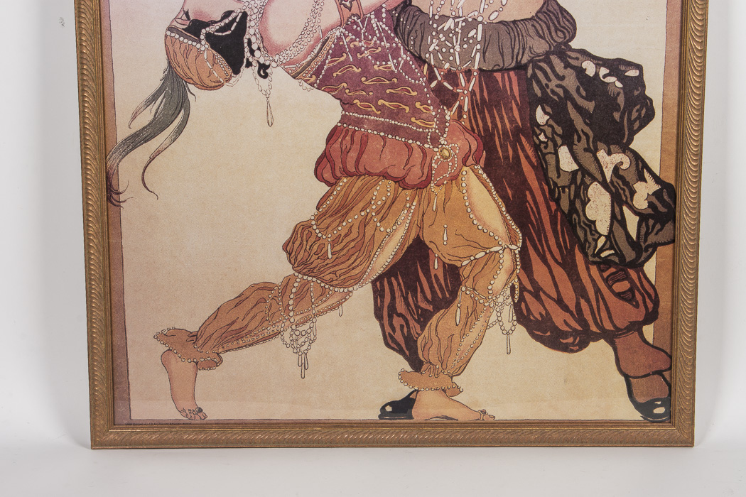 After Leon Bakst Giclee Titled "Bailes Rusos Teatro Liceo"