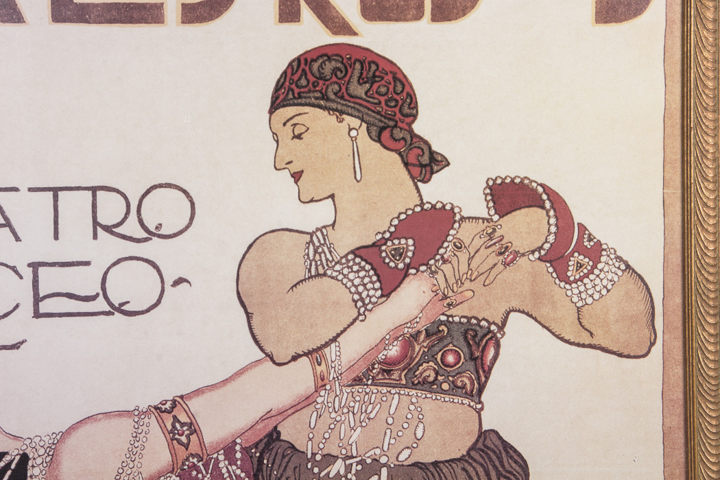 After Leon Bakst Giclee Titled "Bailes Rusos Teatro Liceo"