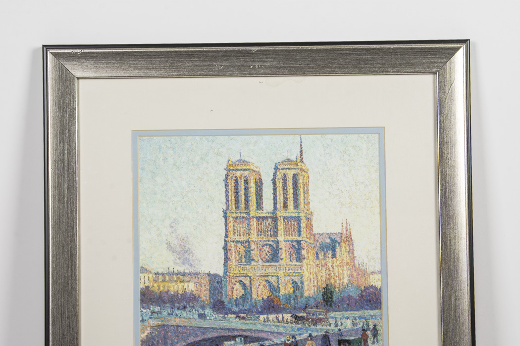 After Maximilien Luce Giclee Titled "Le quai Saint-Michel et Notre-Dame"