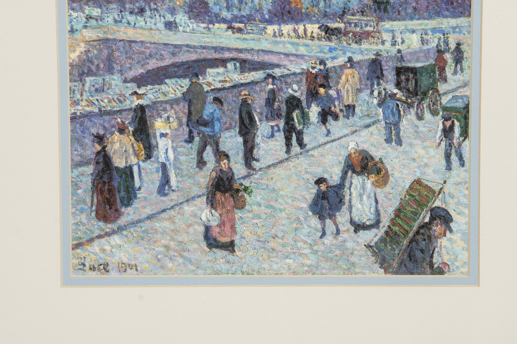 After Maximilien Luce Giclee Titled "Le quai Saint-Michel et Notre-Dame"