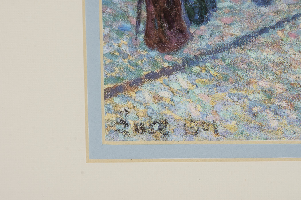 After Maximilien Luce Giclee Titled "Le quai Saint-Michel et Notre-Dame"