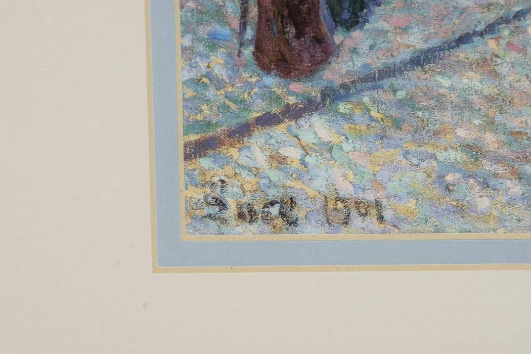 After Maximilien Luce Giclee Titled "Le quai Saint-Michel et Notre-Dame"