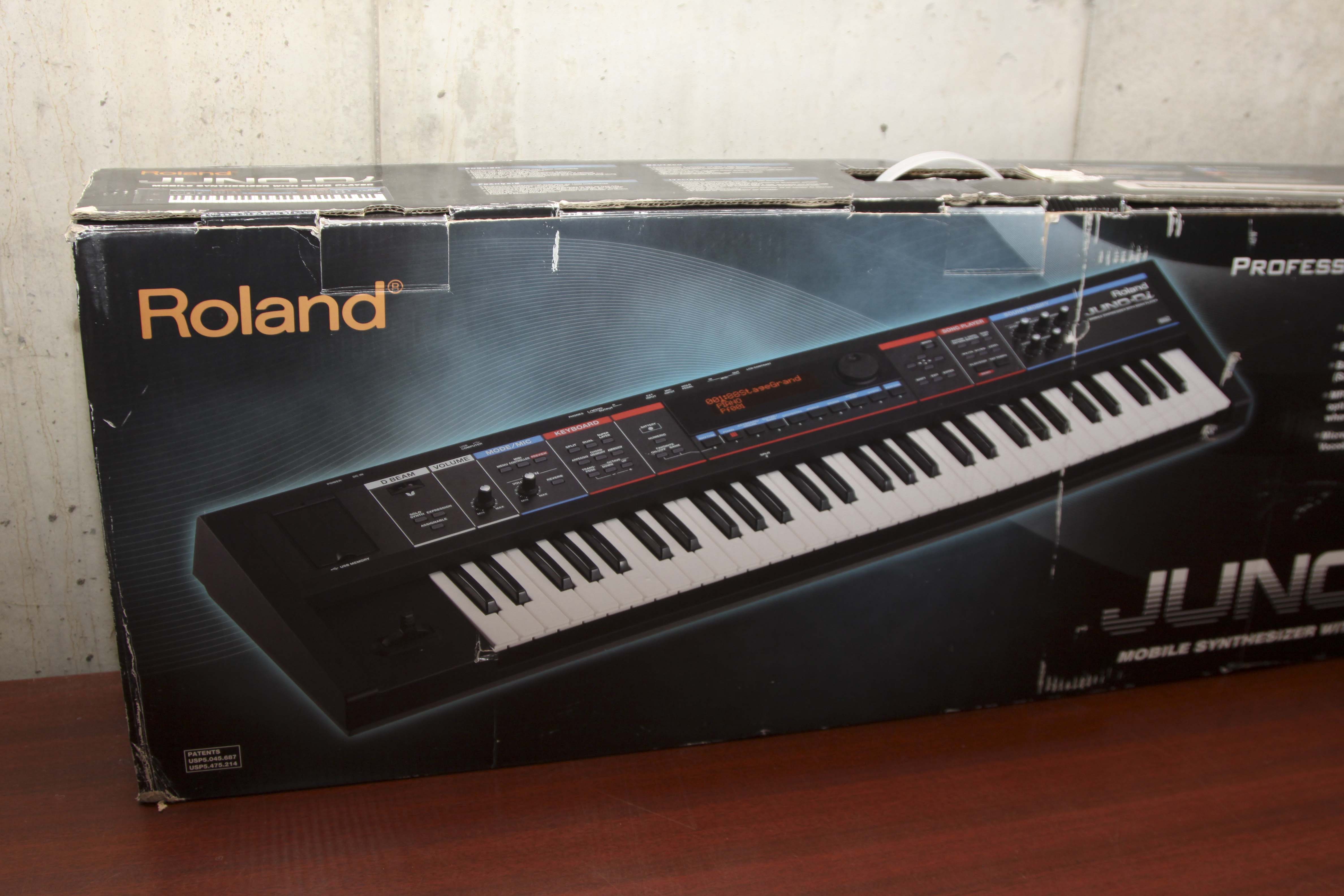 Fender Squire Mini Electric Guitar, Roland Synth, Hohner Melodica