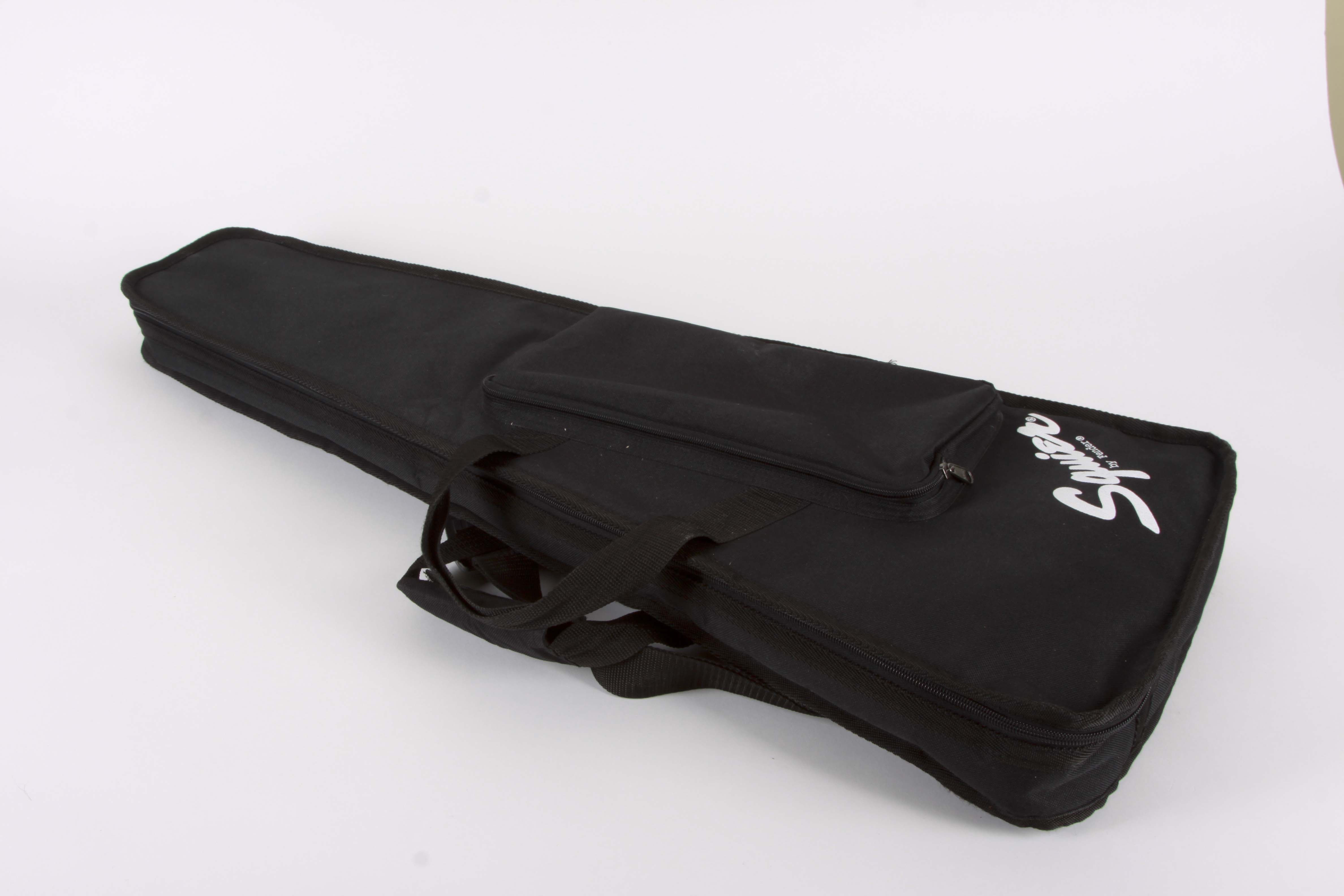 Fender Squire Mini Electric Guitar, Roland Synth, Hohner Melodica