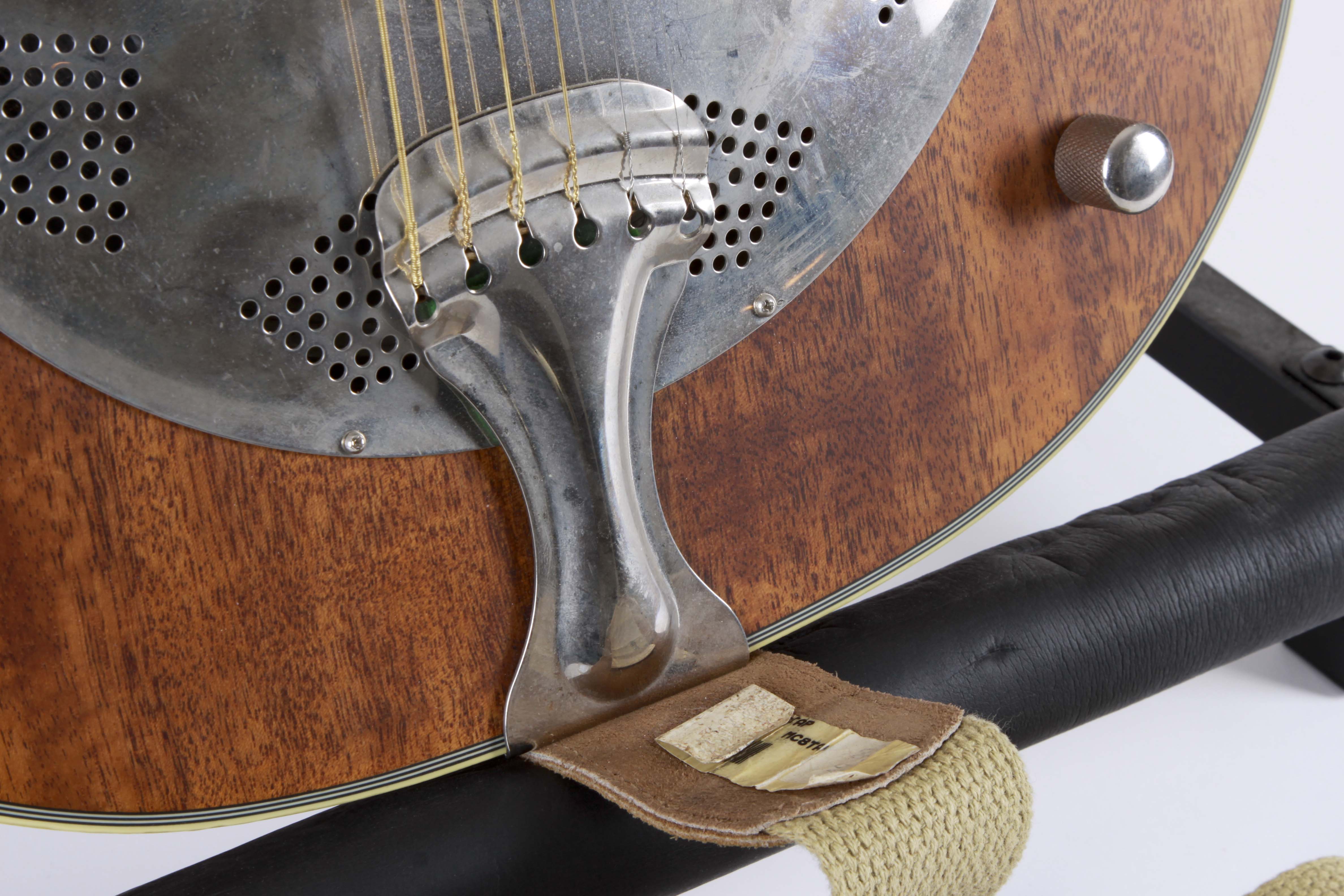 Dean Resonator Cutaway Acoustic-Electric Guitar and Stand