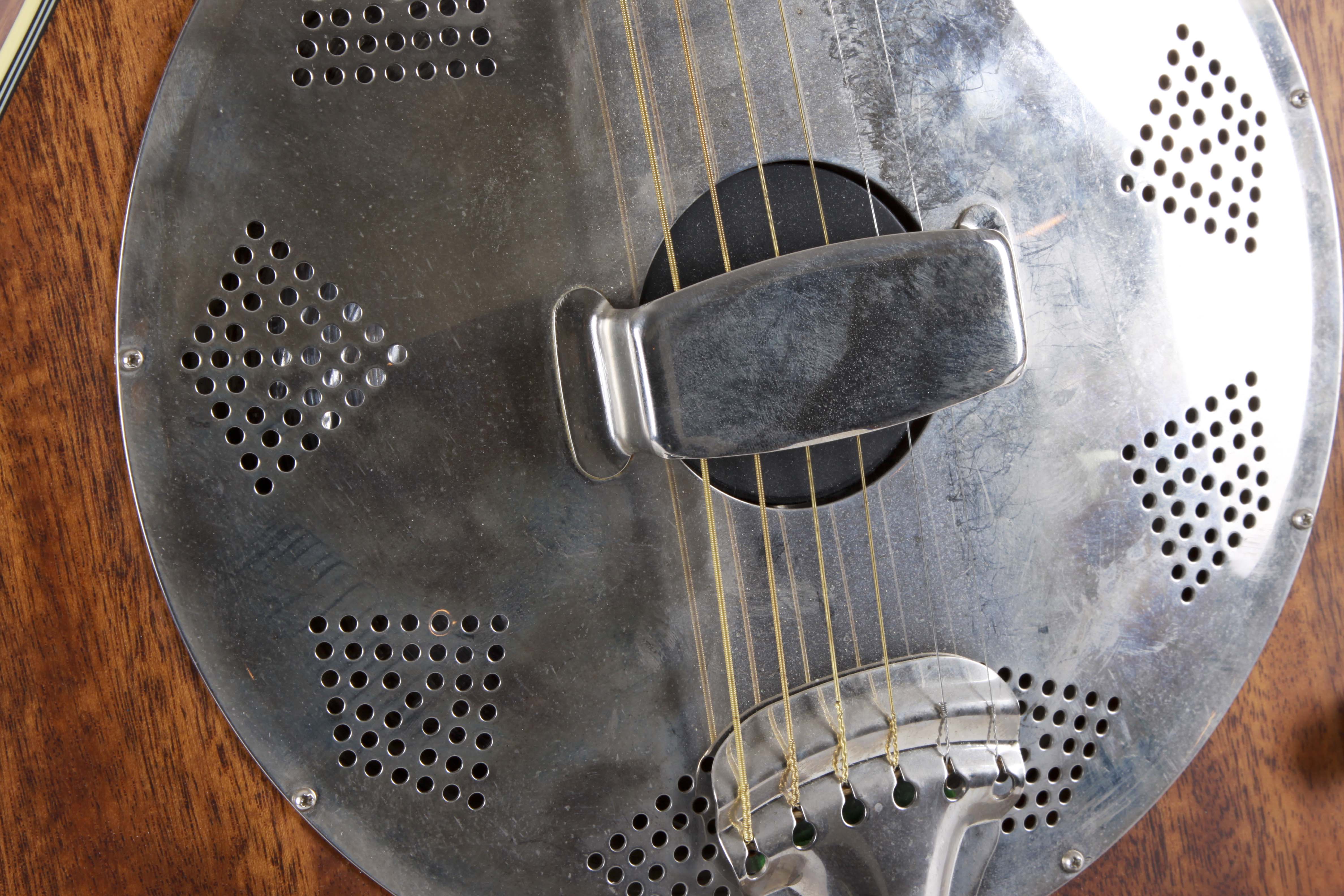 Dean Resonator Cutaway Acoustic-Electric Guitar and Stand