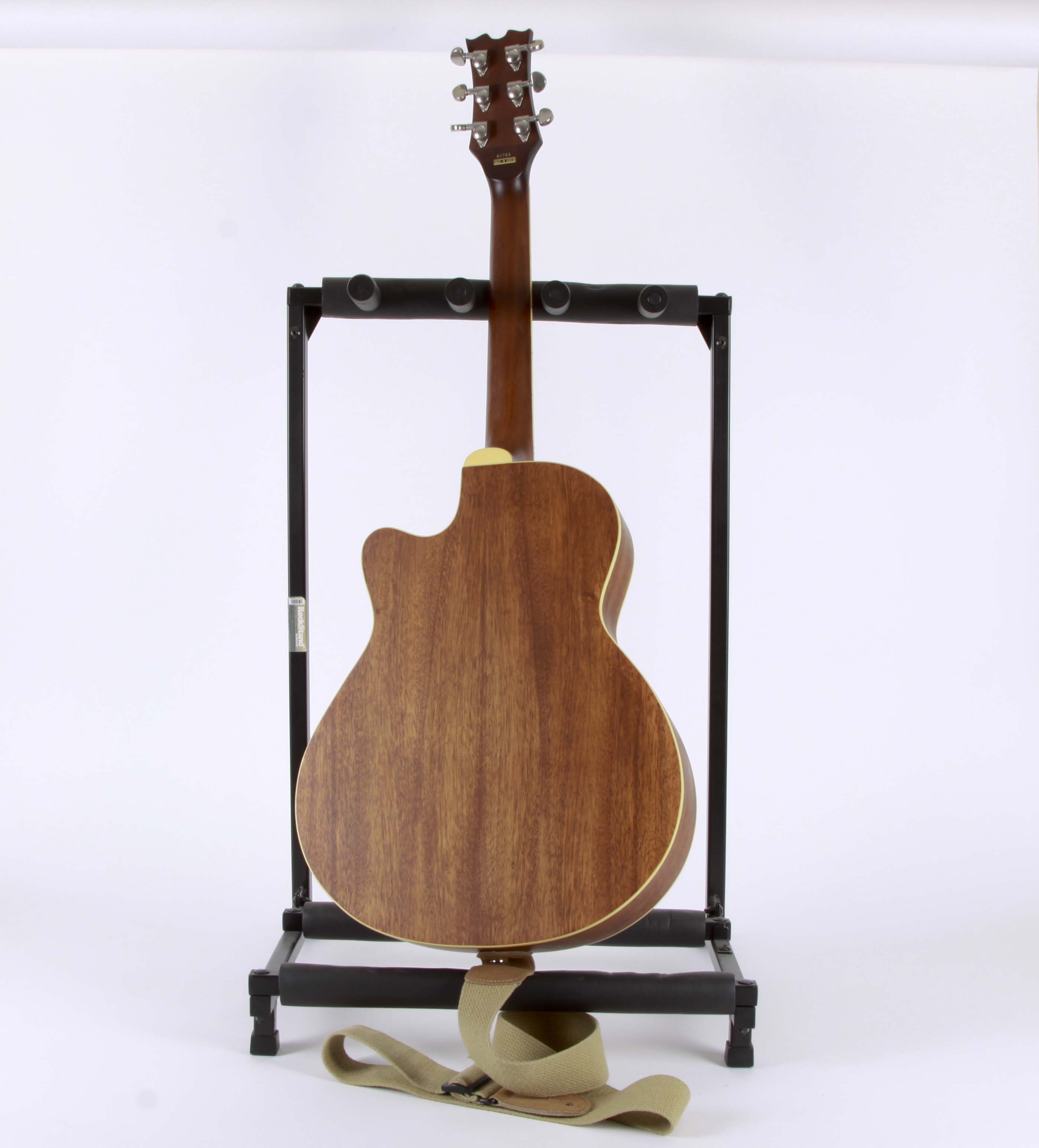 Dean Resonator Cutaway Acoustic-Electric Guitar and Stand