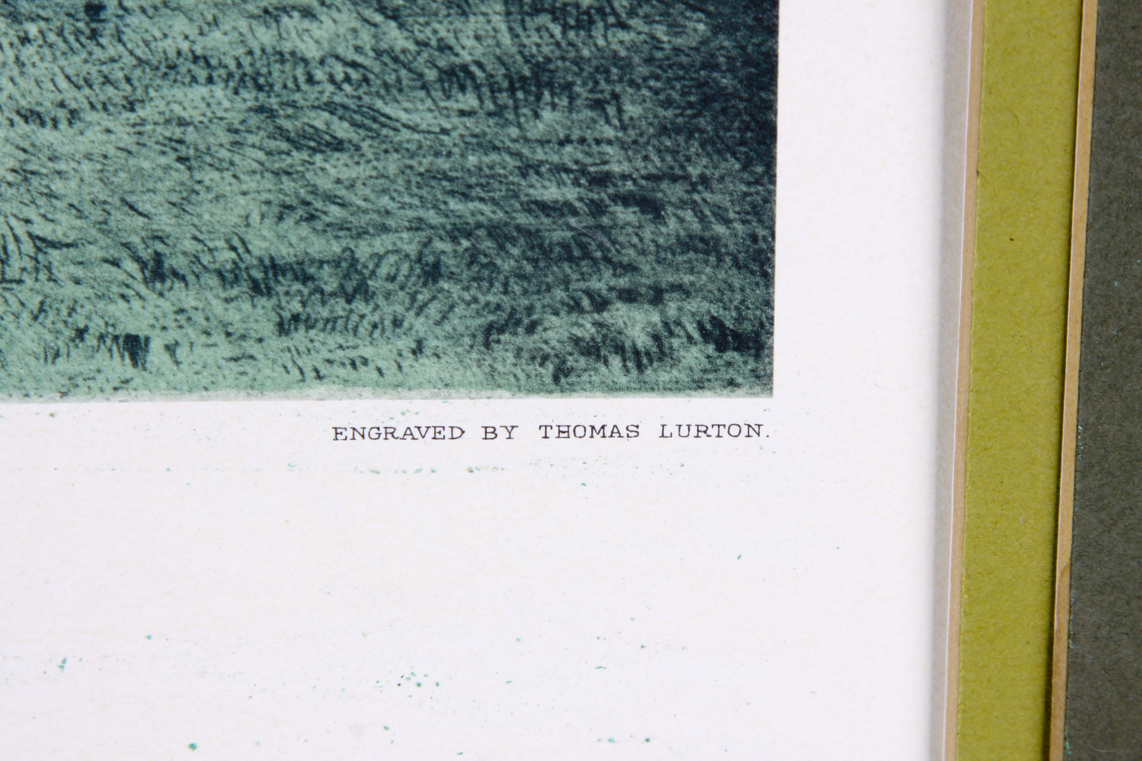 Restrike Engraving "The Meet at Blagdon"