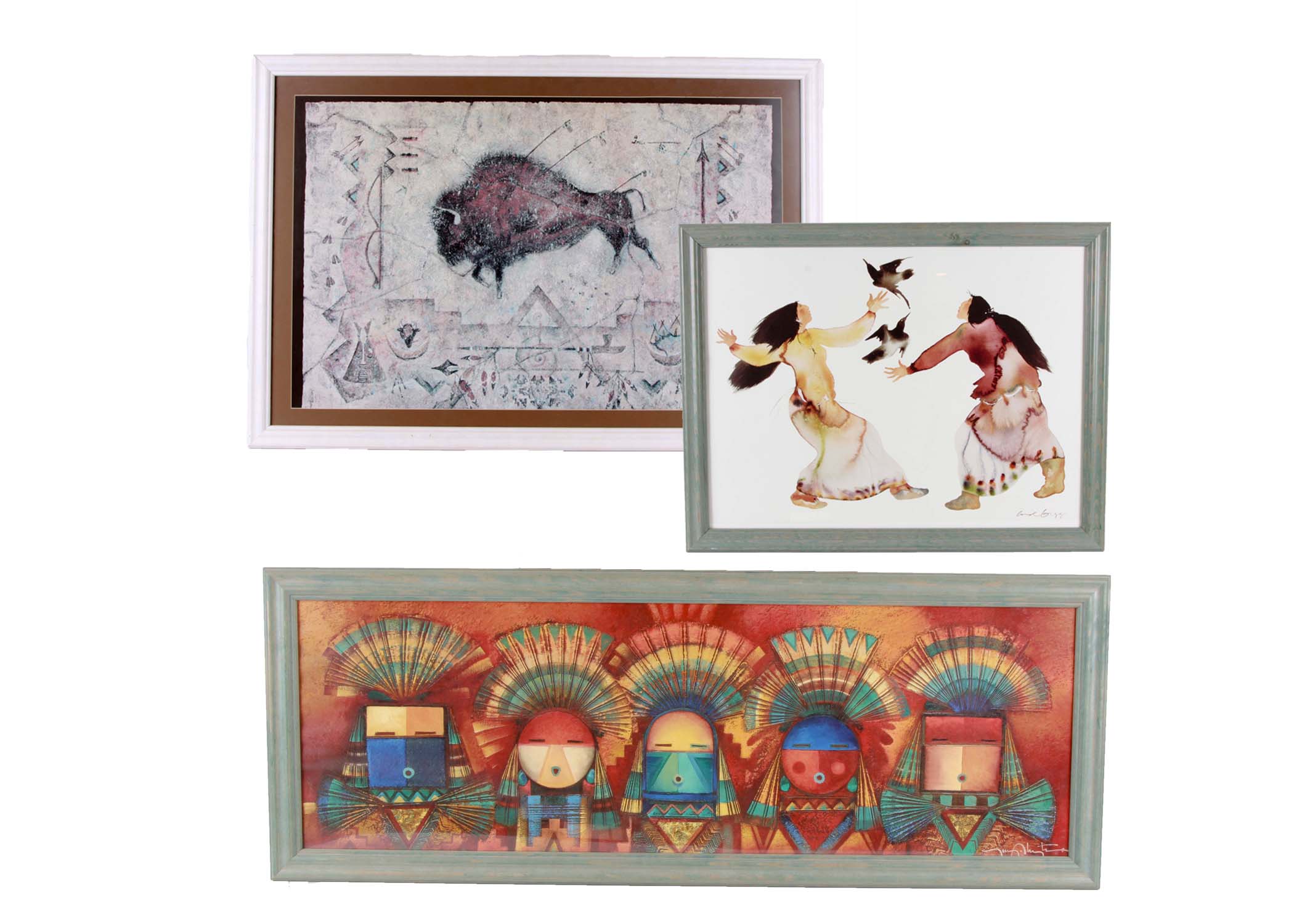 Group of Framed Southwestern Offset Lithographs