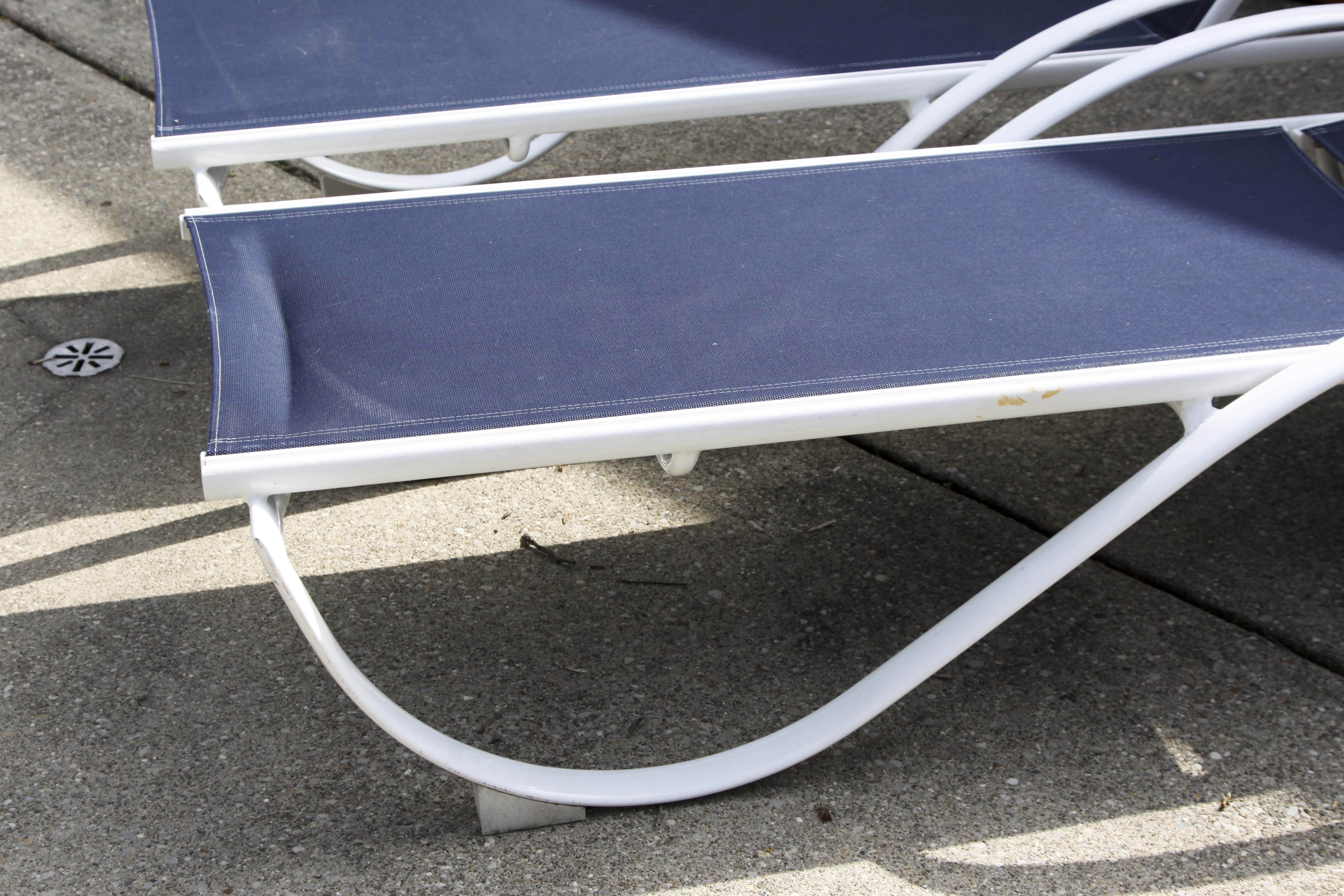 A Pair of Patio Lounge Chairs