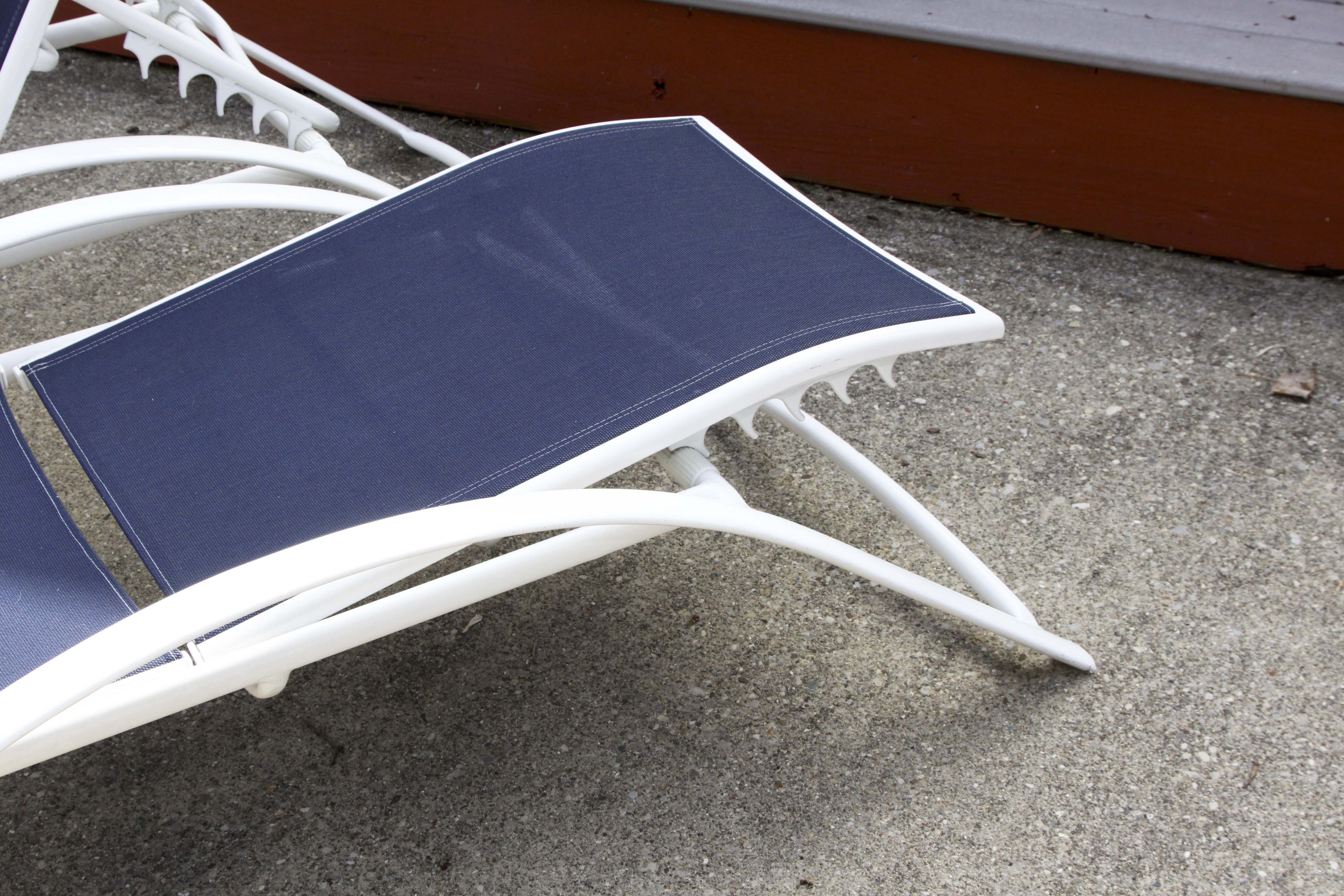 A Pair of Patio Lounge Chairs