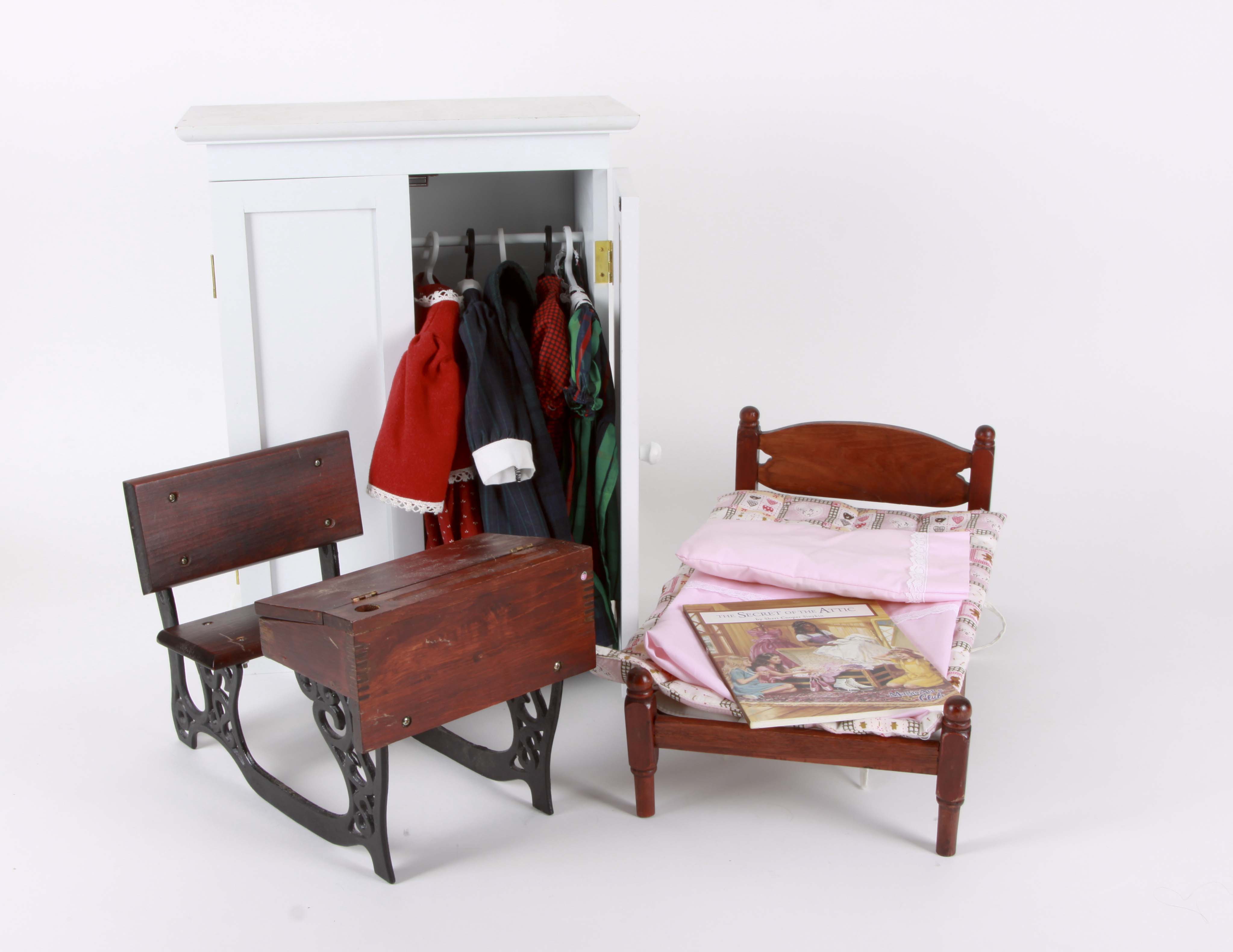 Collection of American Girl Doll Furniture and Clothing Accessories