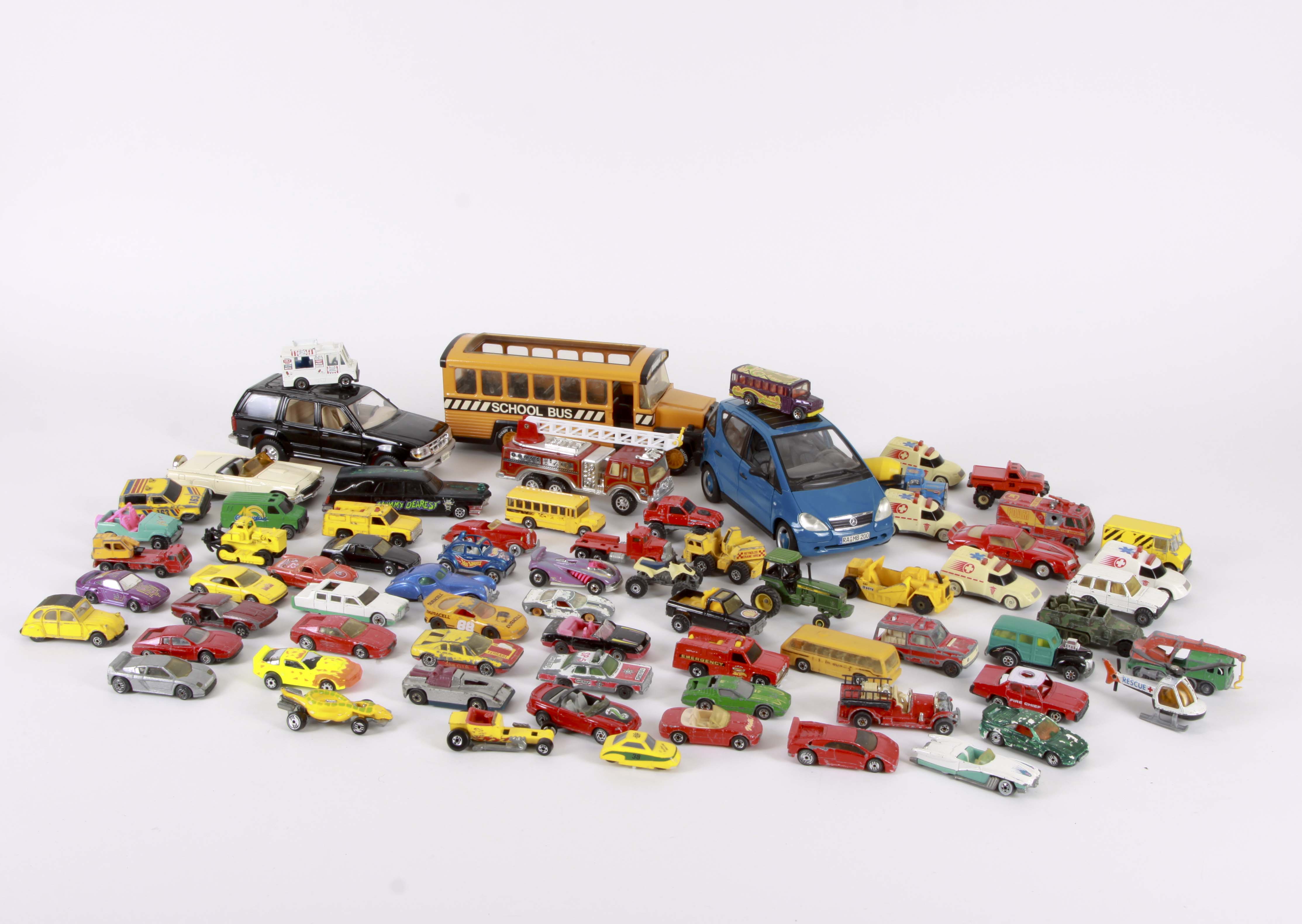 Assortment of Die Cast Metal Cars