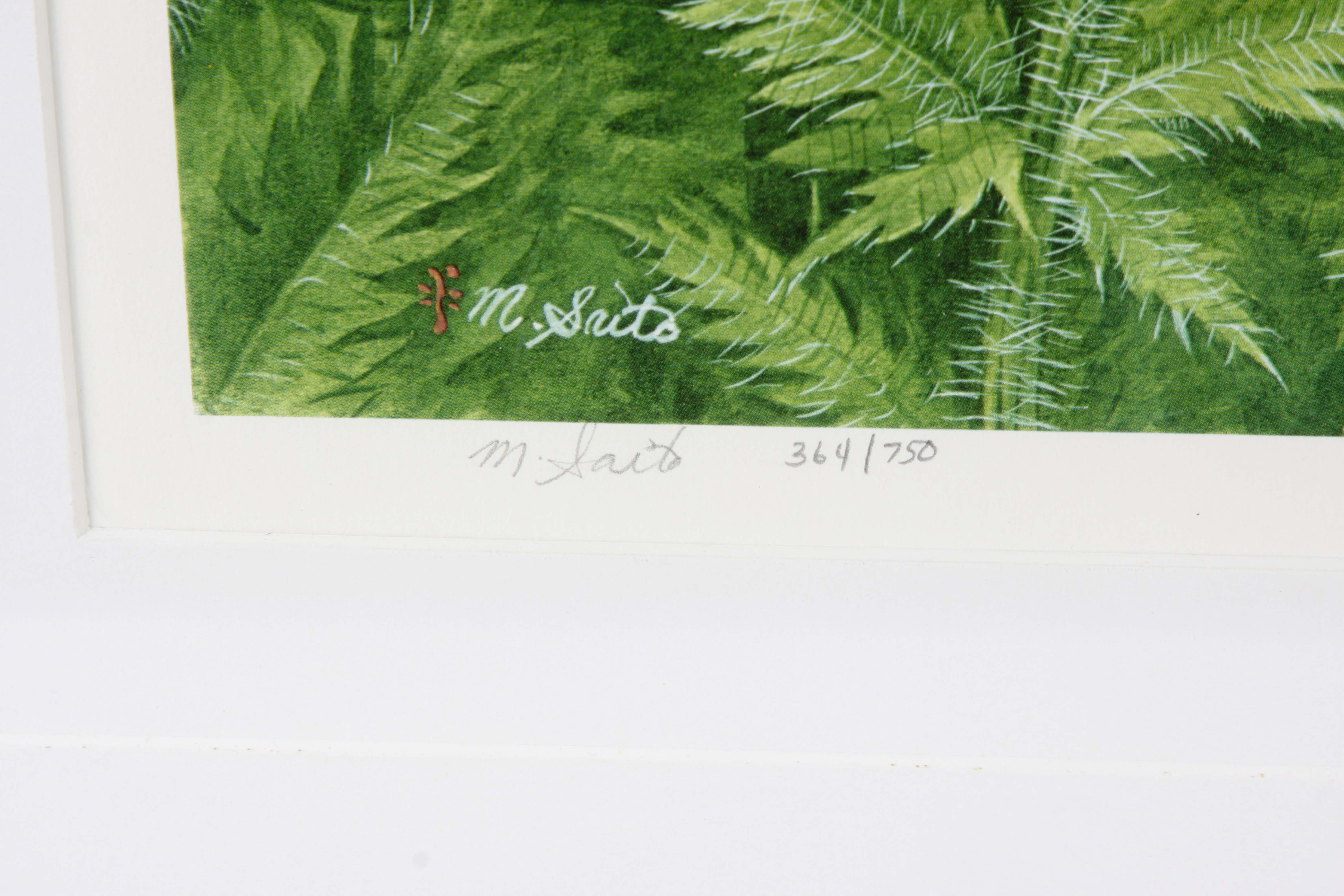 M. Saito Limited Edition Offset Lithograph