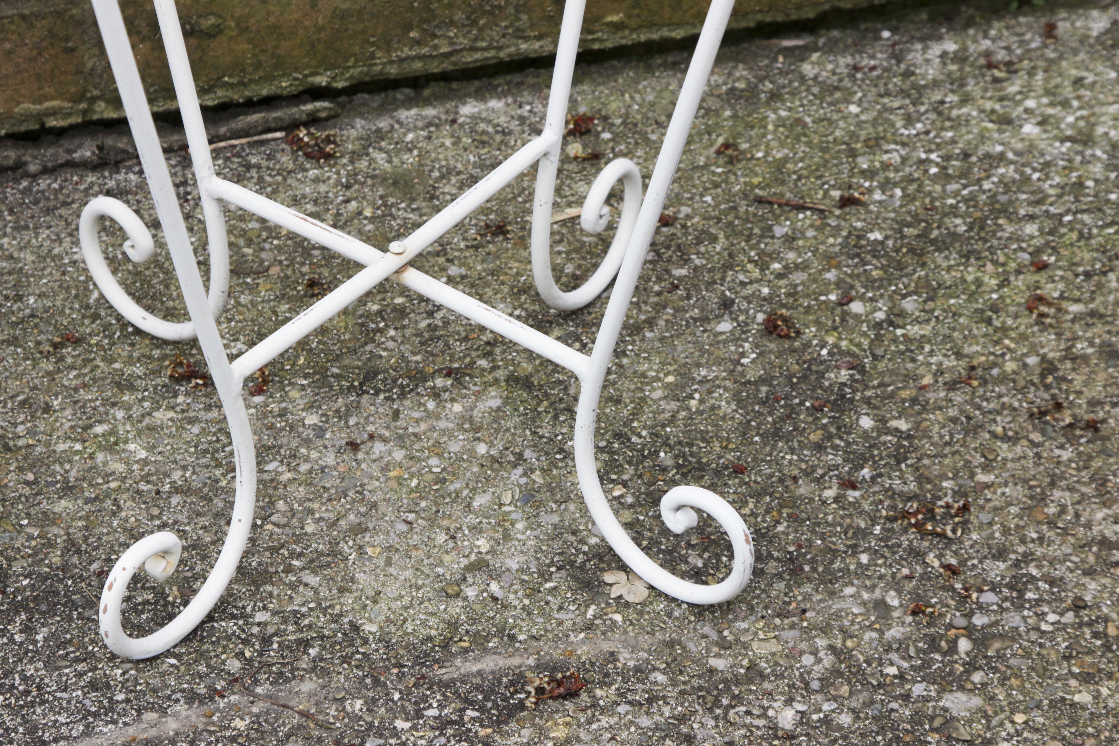 A Set of Off White Plant Stands.