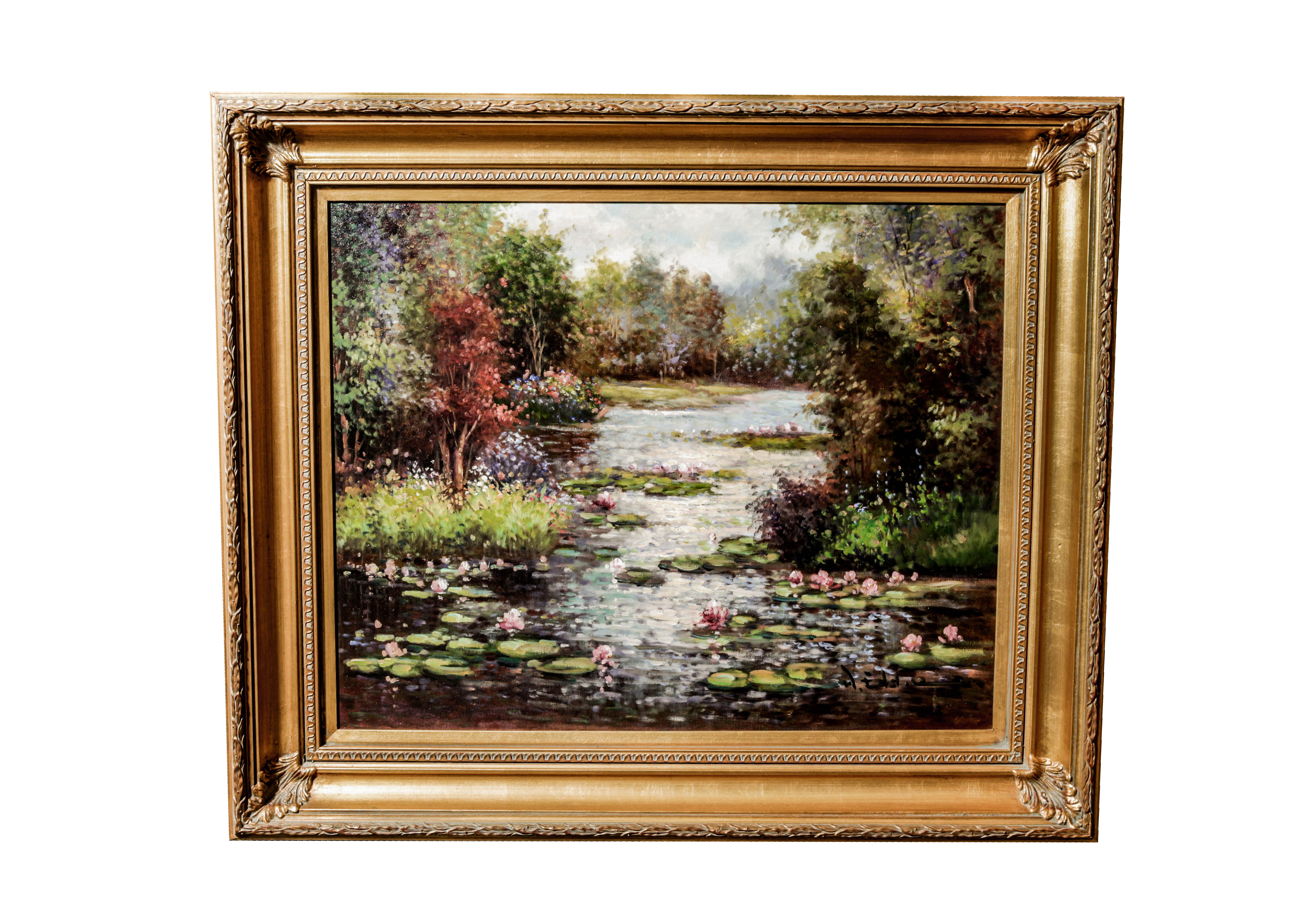 W. Eddie Oil on Canvas Landscape