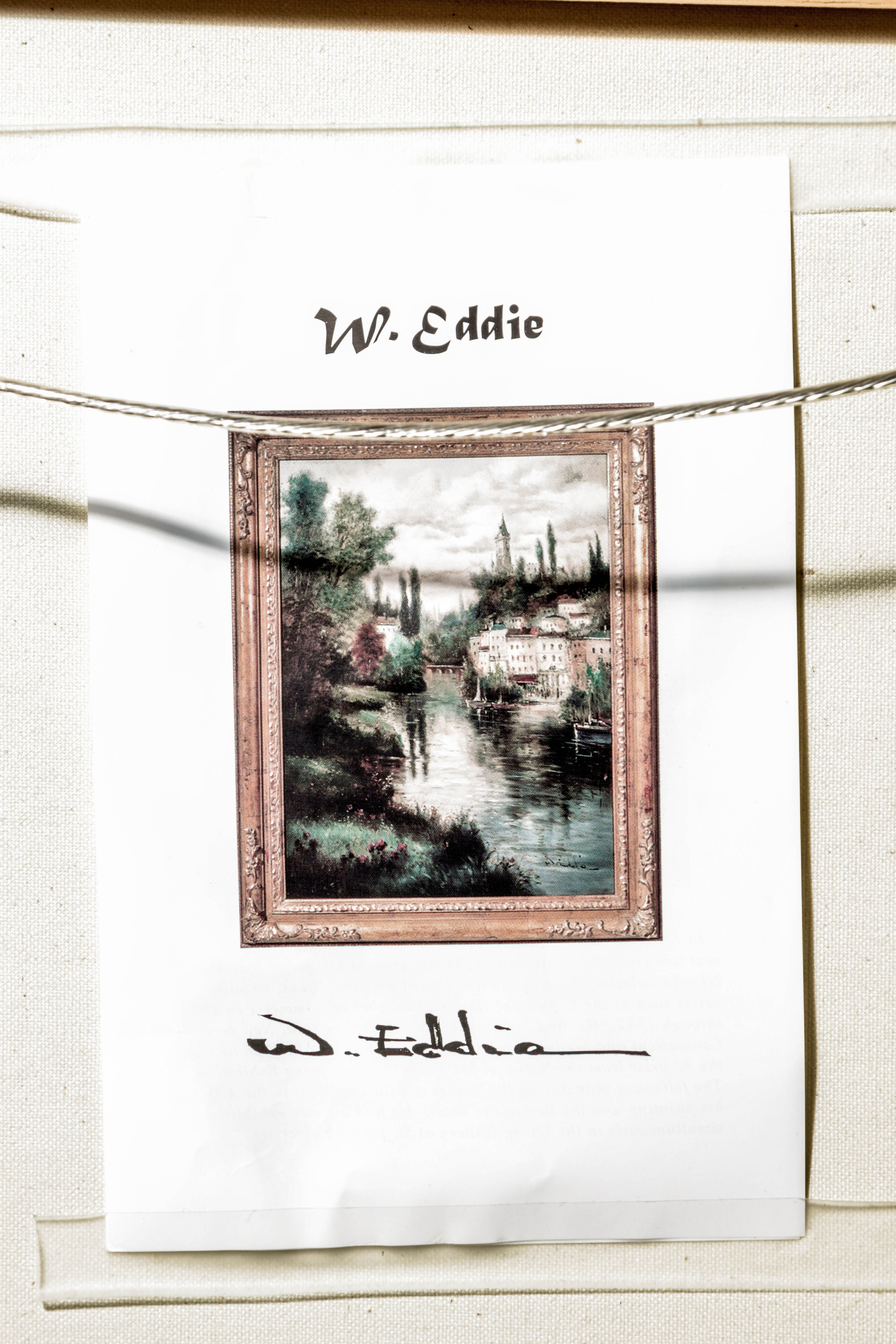 W. Eddie Oil on Canvas Landscape