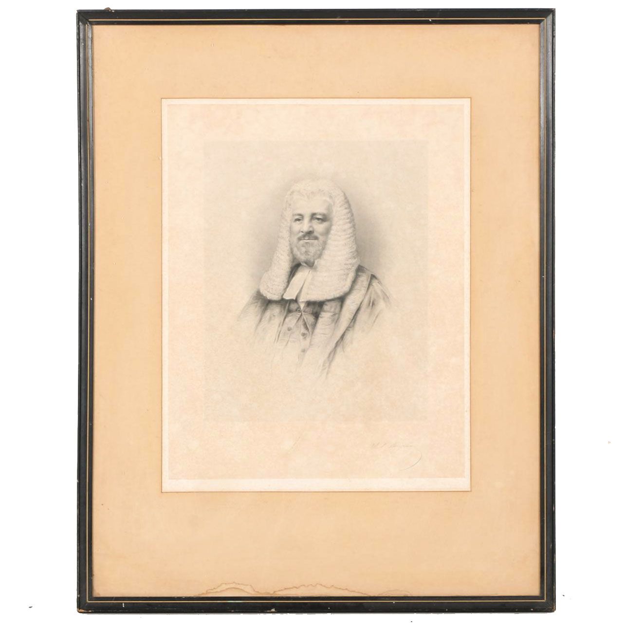 J.P. Benjamin Halftone Portrait