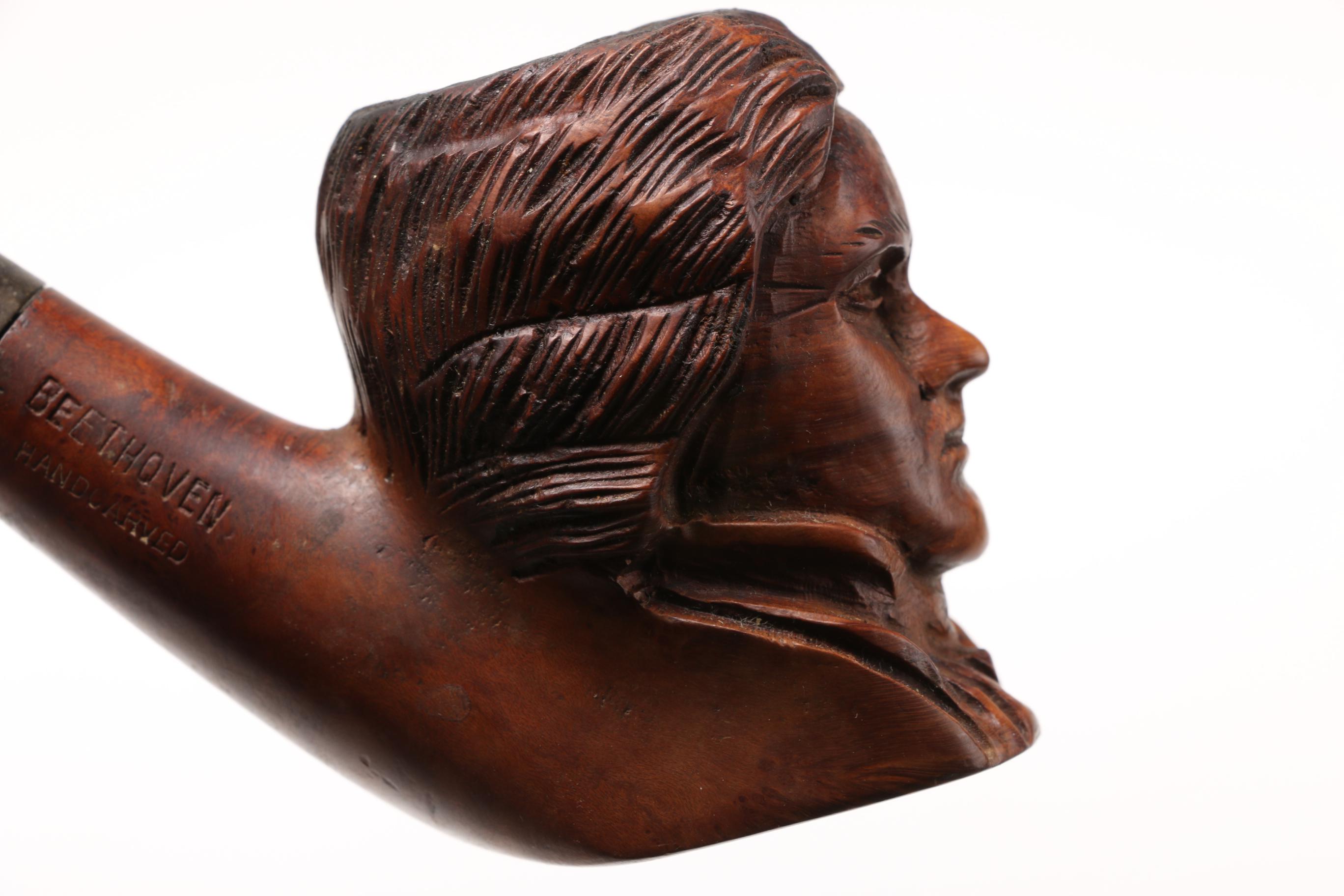 Figural Smoking Pipes Including Beethoven