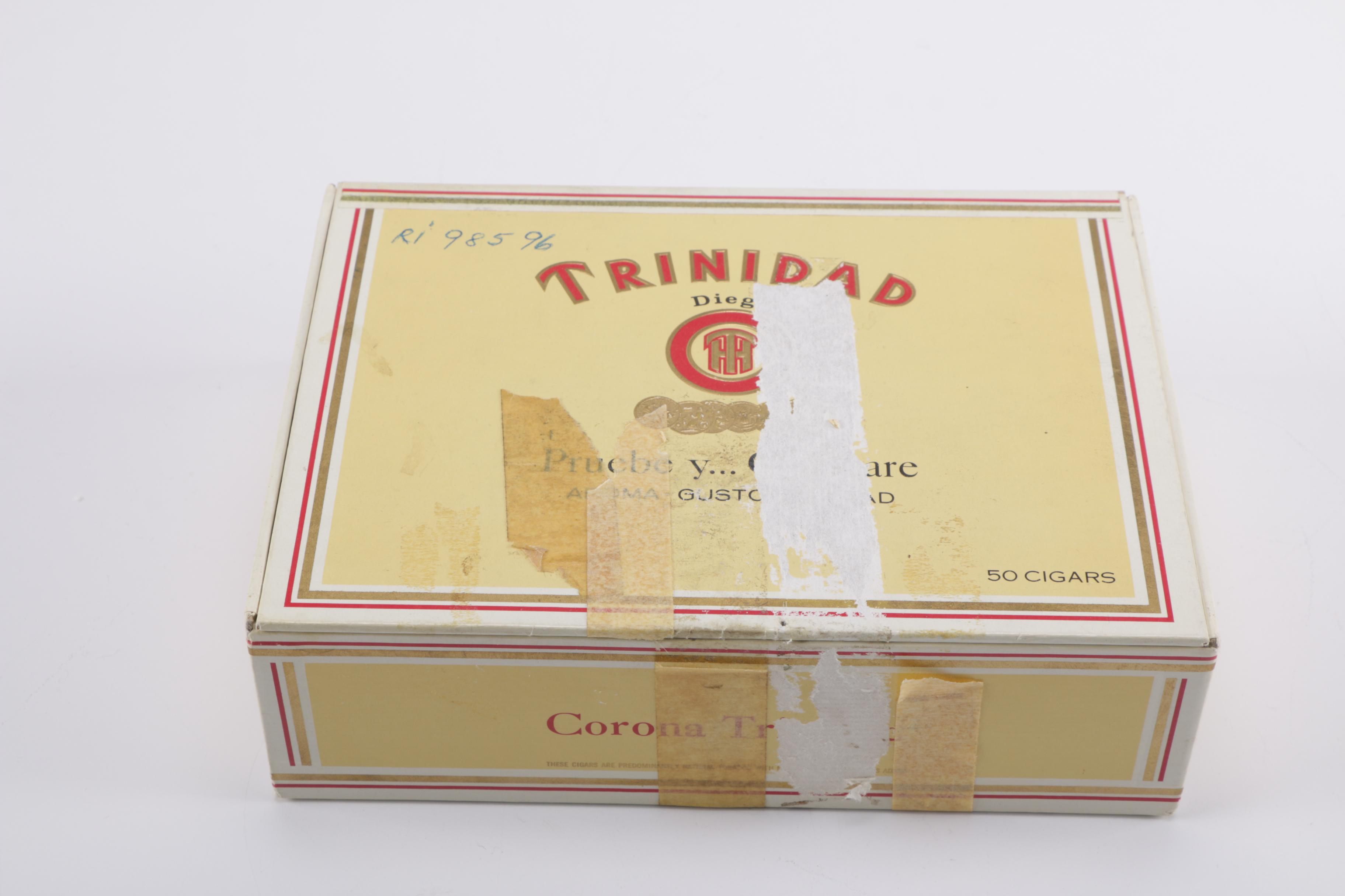 Vintage Trinidad Coronas and Suerdieck Fidalgos Cigar Boxes