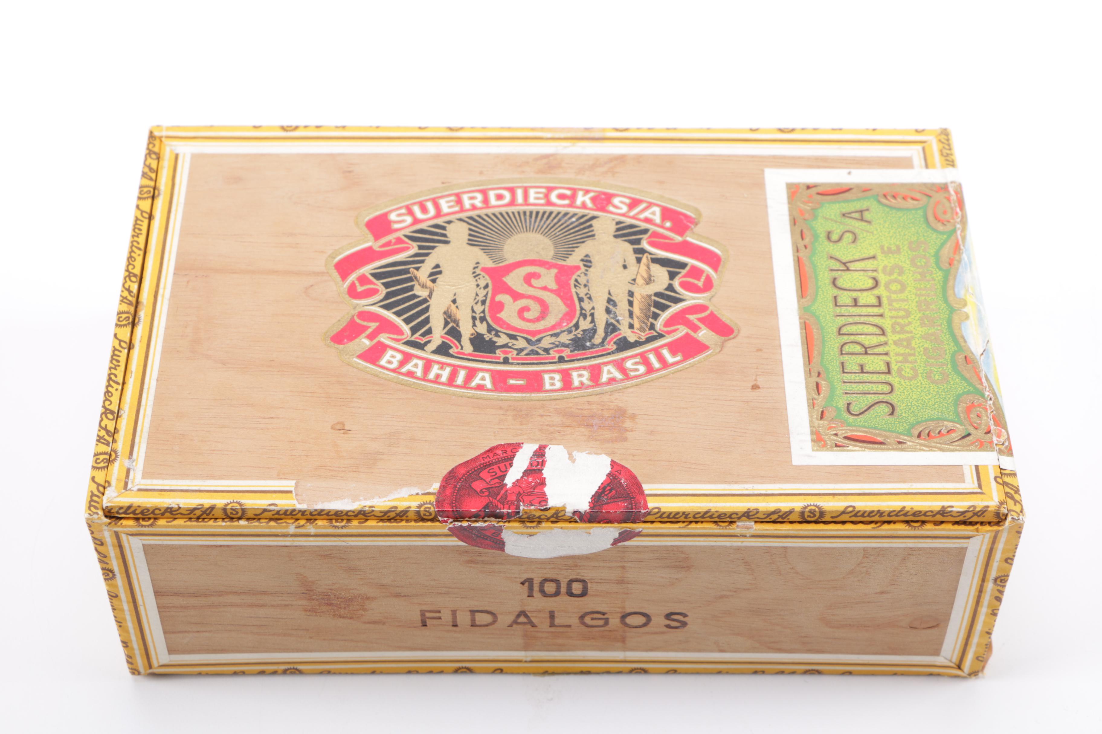 Vintage Trinidad Coronas and Suerdieck Fidalgos Cigar Boxes