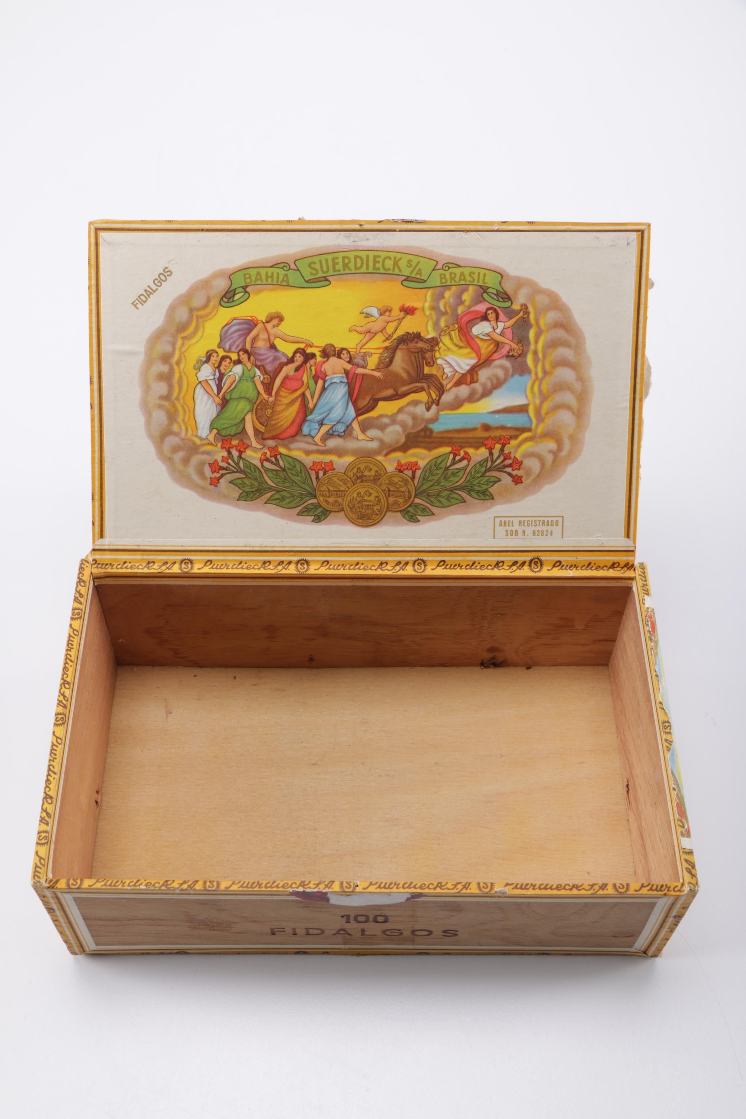 Vintage Trinidad Coronas and Suerdieck Fidalgos Cigar Boxes