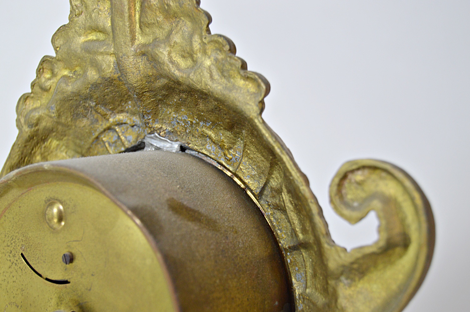 Late 19th Century Rococo Style Ormolu Figural Mantle Clock